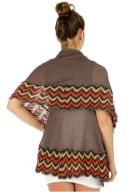 Brown knit vest 