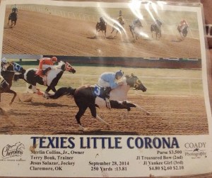 Terry "Tab" Bouk win picture from Oklahoma